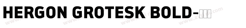 HERGON GROTESK BOLD字体转换